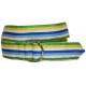 Ladies D-Ring Belt - Multi color Stripes III