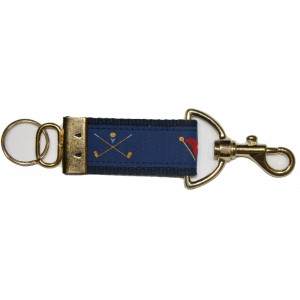Golf Crossed Clubs - Flags Key Strap