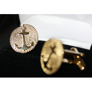 Gold Plated Cuff Link Set